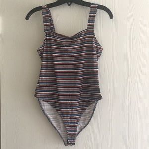 Striped bodysuit